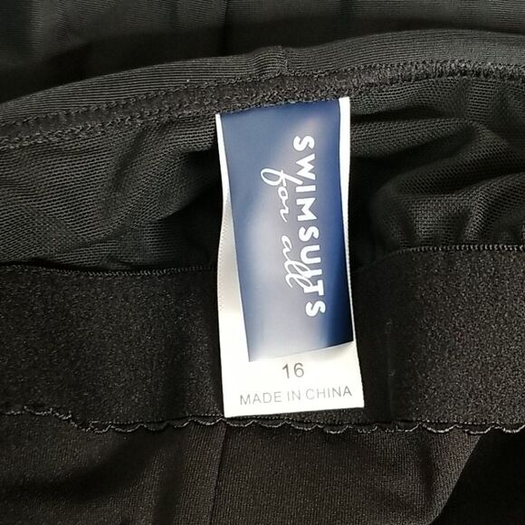 Swimsuits For All Black Twist Front One Piece 16 - Picture 7 of 11